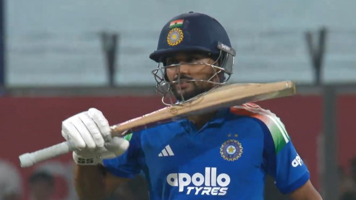 WATCH: Nitish Reddy produces 'Pushpa celebration' after maiden ODI fifty
