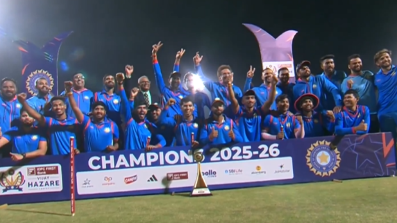 WATCH: Vidarbha crowned champions of Vijay Hazare Trophy