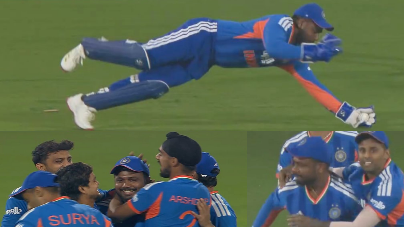 WATCH: Samson grabs one-handed diving screamer in Nagpur