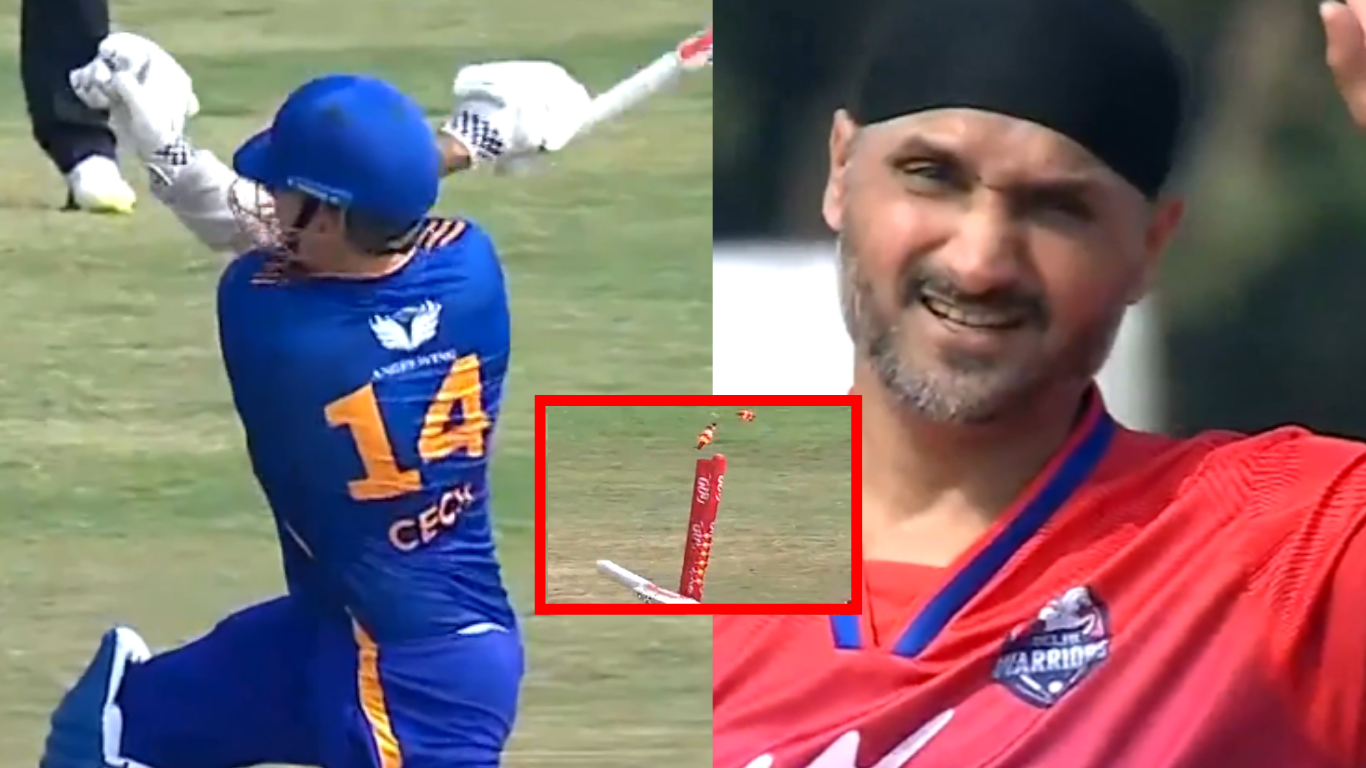 Bizarre dismissal! Shaun Marsh gets hit-wicket off Harbhajan Singh