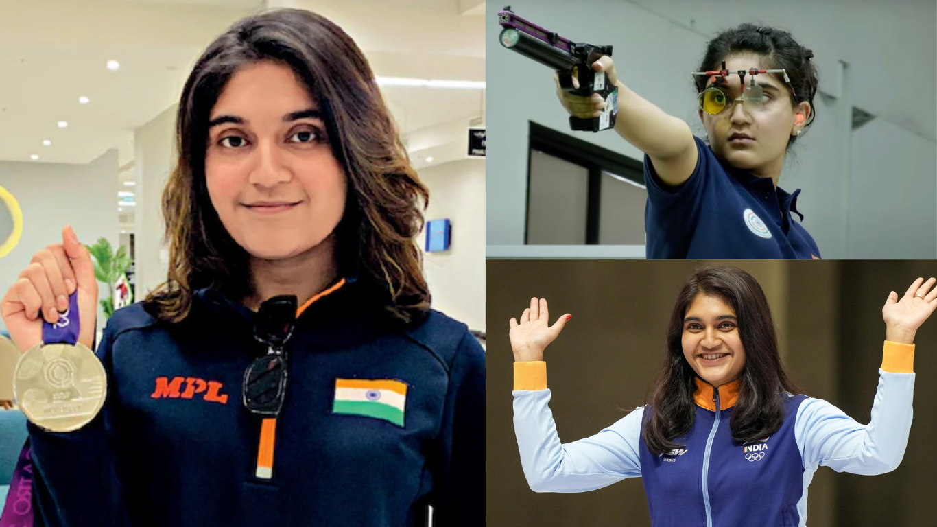 Esha Singh wins gold in 10m air pistol at Asian Shooting Championships 2026